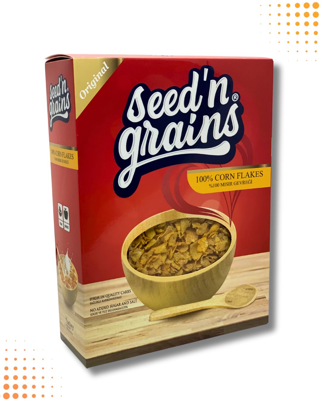 SEED'N GRAİNS ŞEKERSİZ CORN FLAKES (300GR)