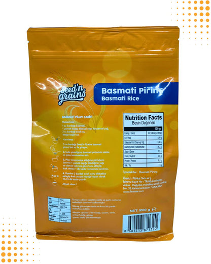 BASMATİ PİRİNÇ-İTHAL (1KG)