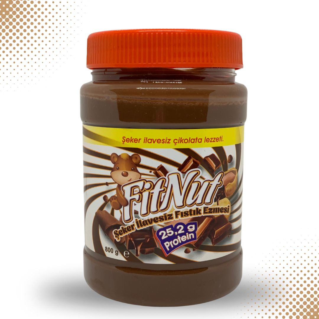 FİTNUT ÇİKOLATALI ŞEKERSİZ FISTIK EZMESİ